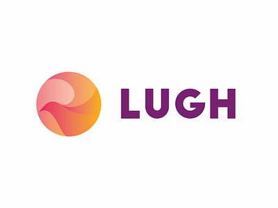 Lugh logo bogota branding logo naming pink purple raven sun sun set tech yellow