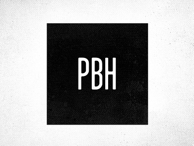 Personal Logo garage gothic logo pbh peter benedict hipsz type