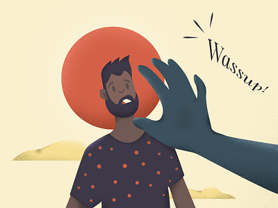 Don t touch! adobe artwork characterdesign comic dribbble flatdesign home illustration nairobi quarantine touch typography