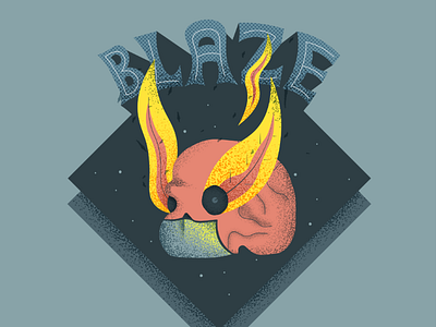 Blazing skull 🔥 blaze dark fire flames flat illustration grain illustrator mask mummy skull