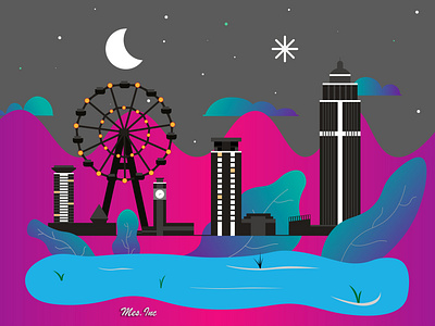 Wild Night HD agency art christmas city creative gradient illustration nairobi nasa nature space