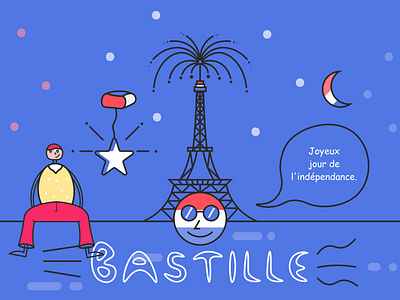 Bastille Day illustration