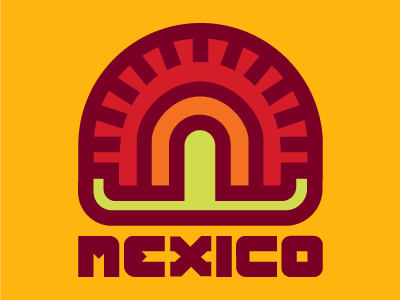 Mexilogo colorful logo mexico sombrero