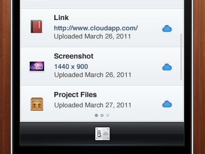 Cloud iPhone App
