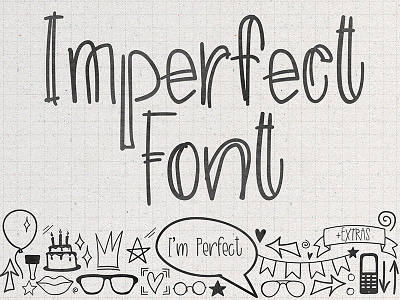 Imperfect font blog cyrillic extras font handwritten instagram logo monoline russian language sans serif social media