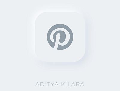 Neumorphism - Pinterest adityakilara branding design dribbble illustration illustrator neumorphism vector