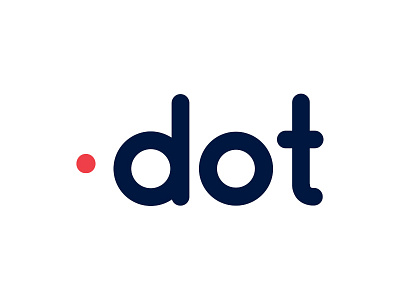 Dot branding dribble icon logo typography vector