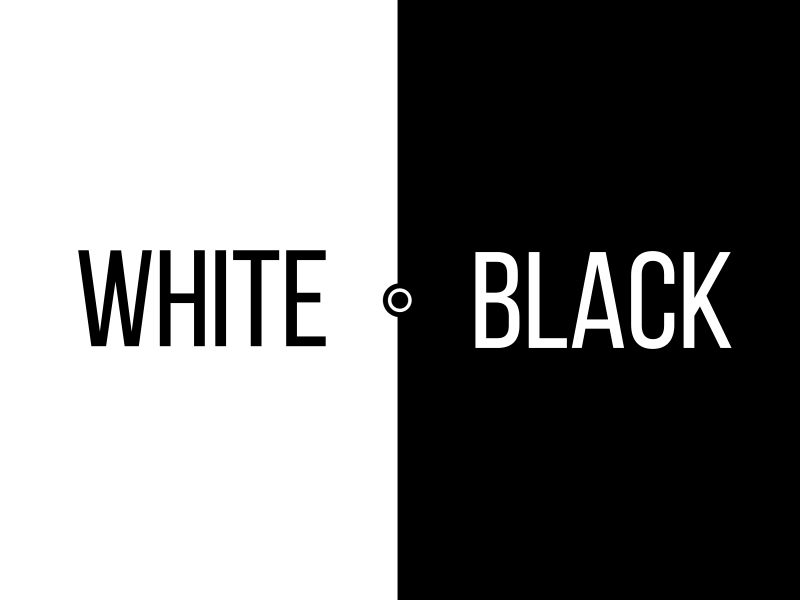 Black and White by A D K I on Dribbble