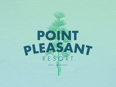 Point Pleasant Resort (reject) branding hotel hotels illustration logo logotype