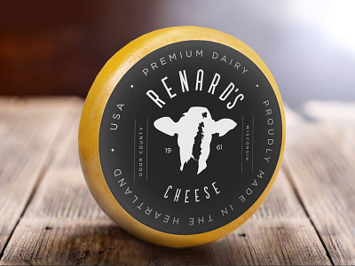Renard's Cheese (reject) branding design icon illustration logo logotype