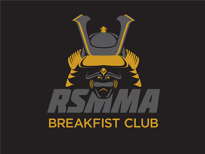 RSMMA morning Brazilian Jiu Jitsu branding brazilian jiu jitsu icon logo mma sports logo