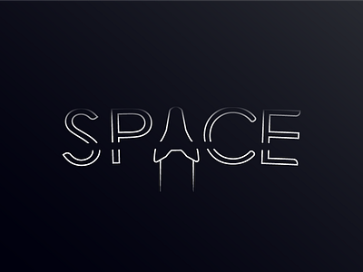 Space logo 2 bran challenge company imaginary logo simple space