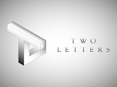 Two letters design designer illusiion letters logo optical tl two