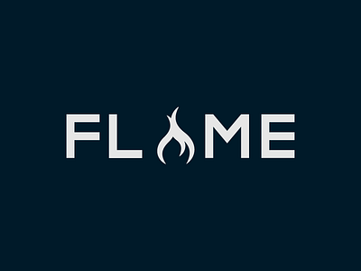 Flame 1 concept designer flame letters logo simple