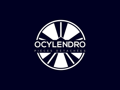 Ocylendro 2 circles company design designer logo parts simple spare