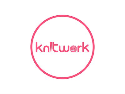 Knitwork brand branding company design designer letters logo simple typography vector