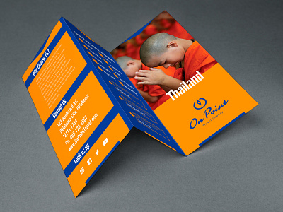 On Point TriFold Brochure branding brochure design colors layout tri fold typography