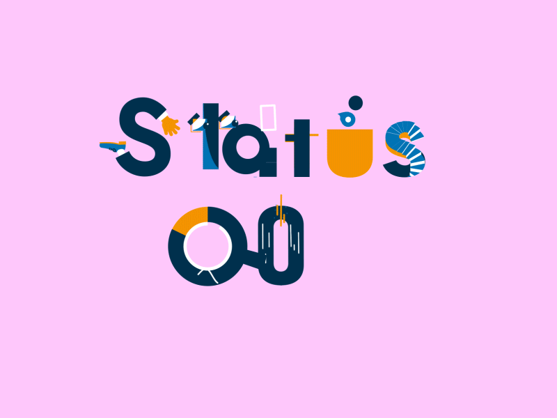 Status Quo 2 animation animography graphics mograph motion typeface typography