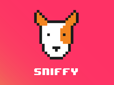 SNIFFY - Identity for a location sharing product app art brand design identity logo pixel sniffy