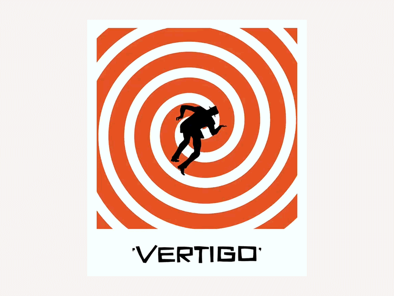 Vertigo - Hitchcock animation graphics motion movie poster psych