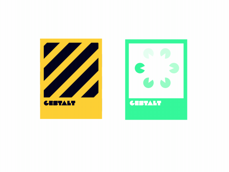 Gestalt - Past work animation card closure continuity gestalt mograph motion motiongraphics ui