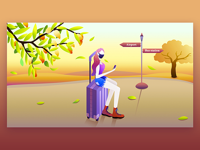 waiting illustration