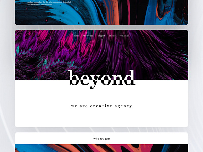 Beyond Agency - Landing page