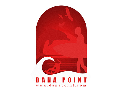 Californian Cities (Dana Point) california city logo dana point inspiration logo