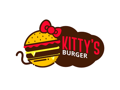 Kittys Burger burger burgers design inspiration logo logodesign