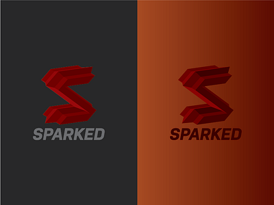Sparked fire logo logo design logos red tech technology thirtylogos