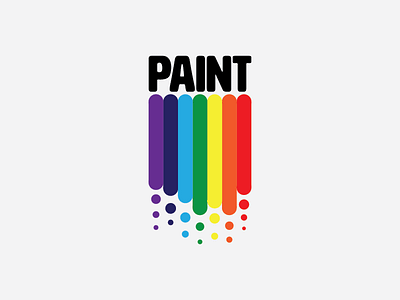 Paint challenge icon logo logo design logos paint rainbow thirty logo challenge thirty logos thirtylogos type typography