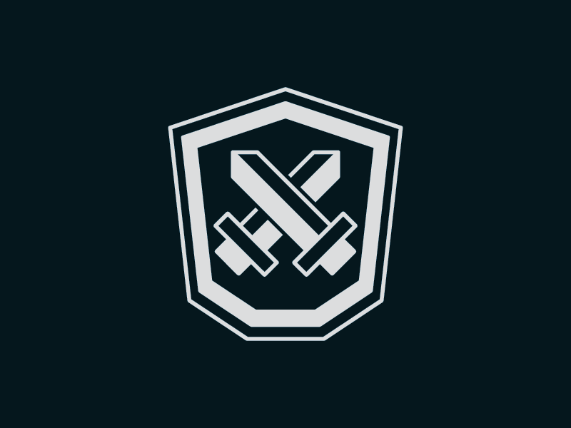 Sword & Shield icon design shield sword design challenge icon thirty logo challenge thirty logos logos logo design logo