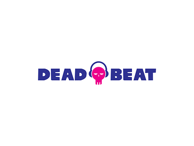 Deadbeat bass blue challenge design drums edm house icon icon design logo logo design logomark logos music pink thirty logo challenge thirty logos thirtylogos type typography