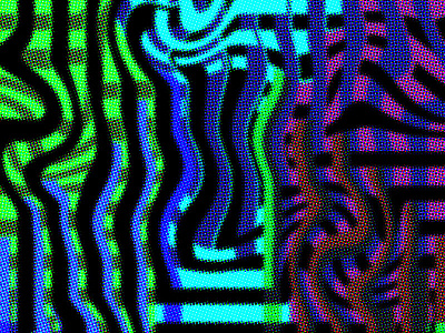 001 design graphic design half tone illustrator neon pattern pattern design photoshop poster design warp