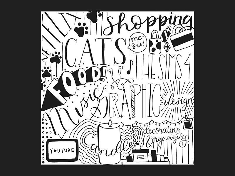 homwork : favorite things things black and white challenge design modern calligraphy calligraphy lettering hand lettering favorites homsweethom homwork