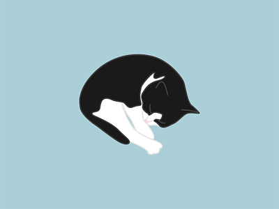 Holly Belle Sleeps blue cat design digital illustration graphic design illustration vector