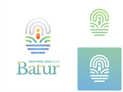 KKN-PPM UGM Batur 2020 branding design flat graphic design logo minimal typography vector