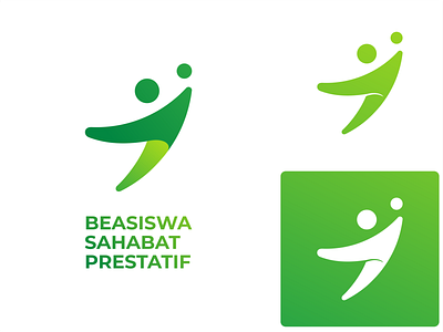 Beasiswa Sahabat Prestatif Logo branding design flat graphic design logo minimal vector