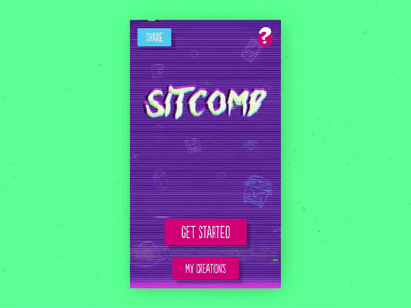Sitcom'd 90s app coming development ios mobile neon neonroots roots sitcom sitcomd soon