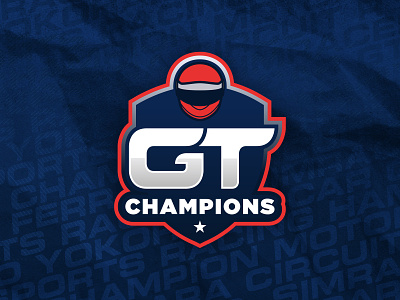 GT Champions Main Logo design esports gaming gran turismo gt sport illustration logo motorsports racing simracing