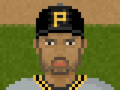 Self Portrait 8bit baseball beisbol mlb pirates pittsburgh pixel art