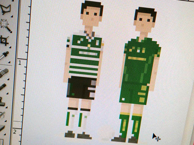 Pixel art footballers 8 bit fifa football game laguna méxico pixel art santos soccer sports