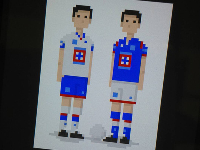 Pixel art footballers 8 bit cruz azul fifa football game méxico pixel art soccer sports