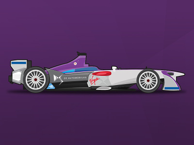 DS Virgin Racing Vector fia formula e livery motorsport racing spotters guide vector