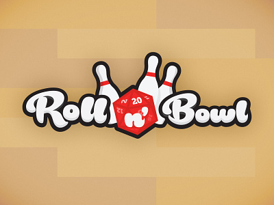 RnB Logo board game bowling bowling pin d20 dice game logo print n play