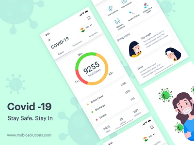 Covid-19 Live Dashboard android app dashboard app design app development corona corona render corona virus coronarender coronavirus coronavirus2020 covid covid 19 dashboad free illustration ios ios app design uidesign uiux ux