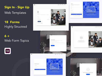 Sign In & Sign Up Web Templates bootstrap design illustration landing page sign in sign in form sign in page sign in screen sign in ui sign up sign up page sign up screen signin signup uidesign uiux ux web design web template design webdesign