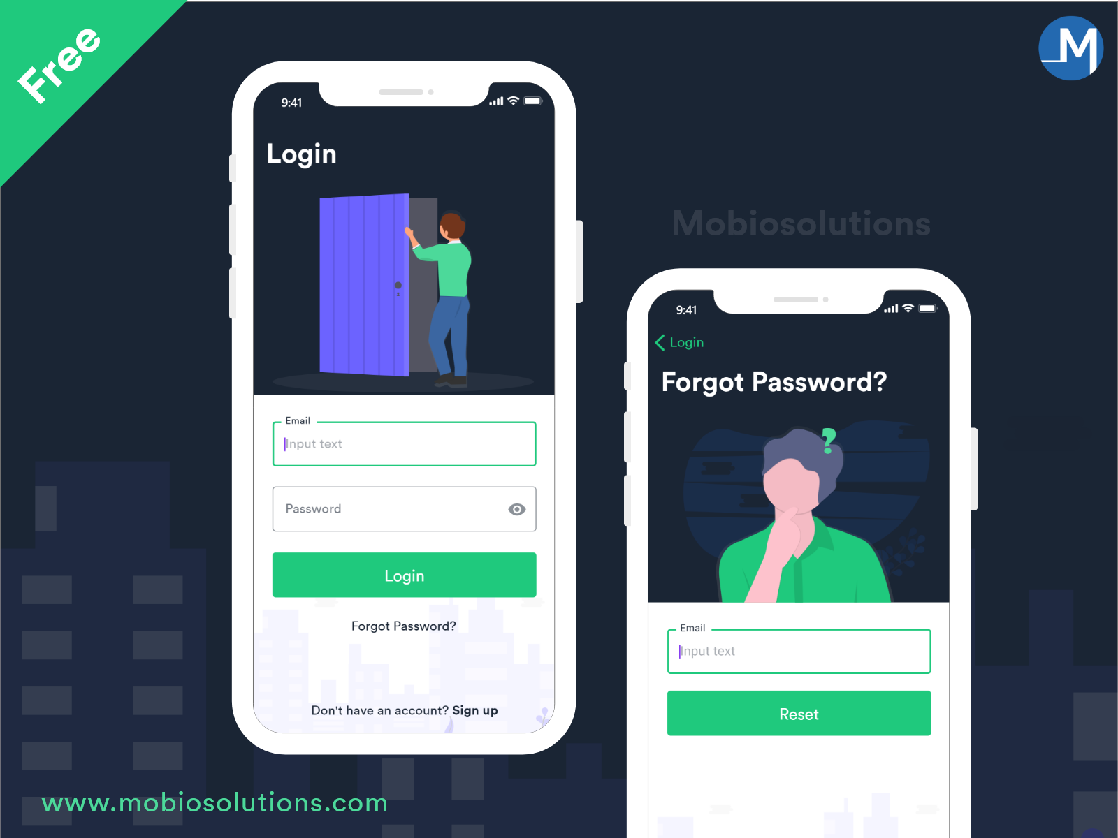 Login And Forgot Password Screens By Mobio Solutions On Dribbble