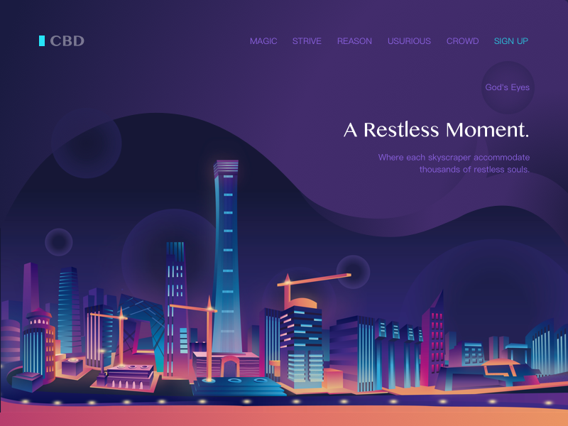 A Restless Moment by Suanlv on Dribbble