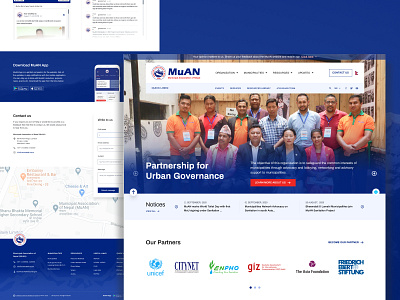 Landing page for MuAN landing page nepal ui ui design user experience website design